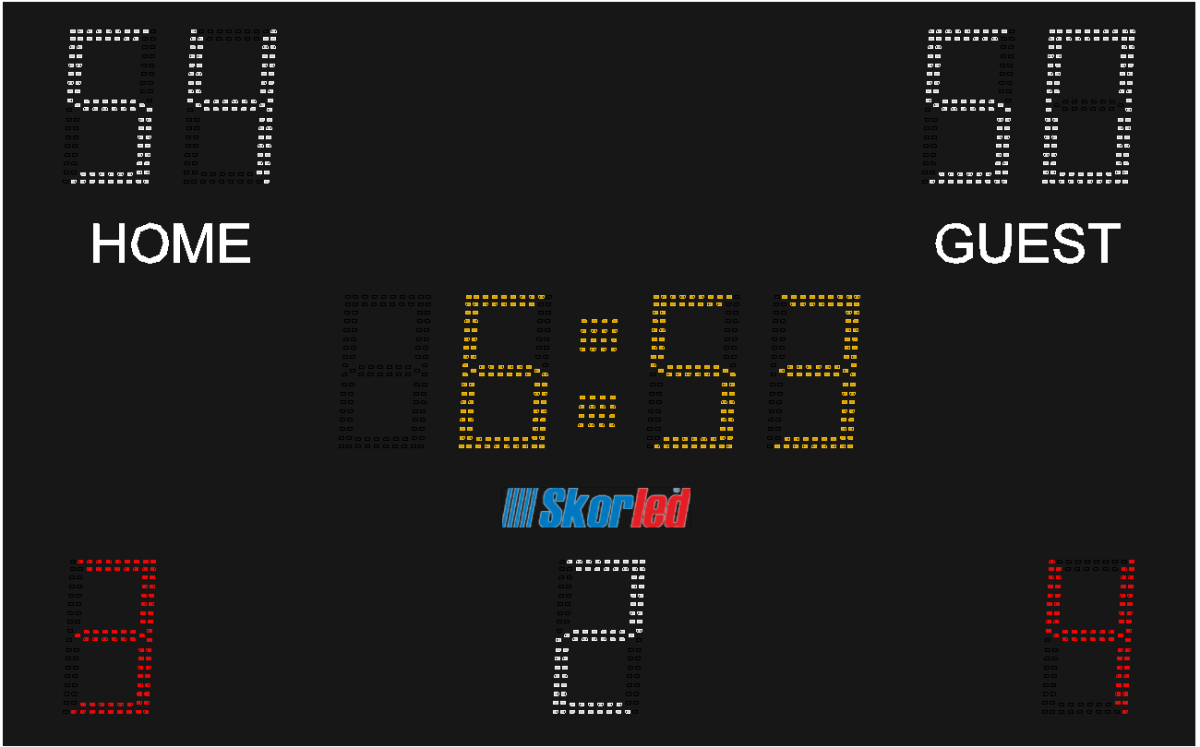 SBS 1280A — SBS 1280A OKUL TİPİ SALON SPORLARI SKORBORDU