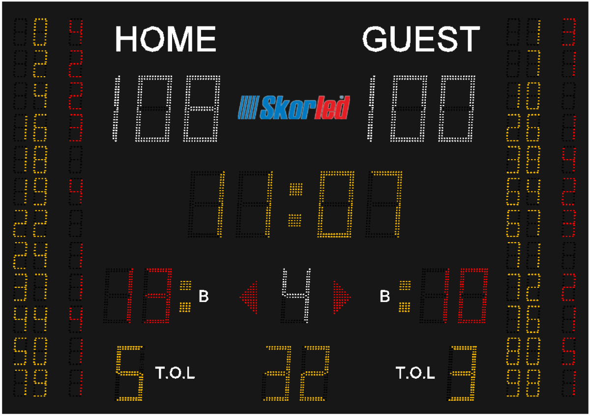 SBS 2000N — SBS 2000N NBA TİPİ SKORBORD