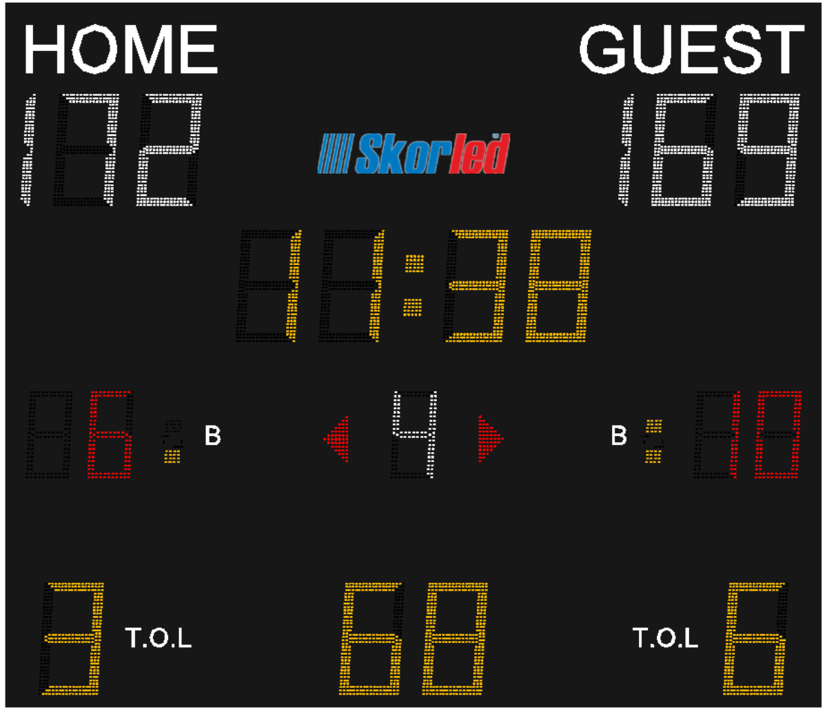 SBS 3000B — SBS 3000B NBA TİPİ SKORBORD